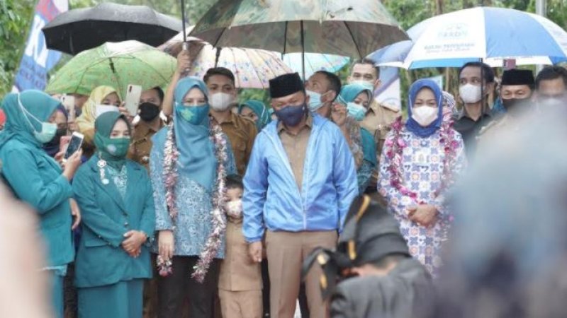 Peresmian Kampung KB Mandiri di Desa Balumbung, Kecamatan Tompobulu, Selasa (23/3/2021).