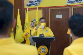 Hadiri Konsolidasi di Sidrap, Taufan Pawe Bertekad Bawa Partai Golkar Kembali Berjaya
