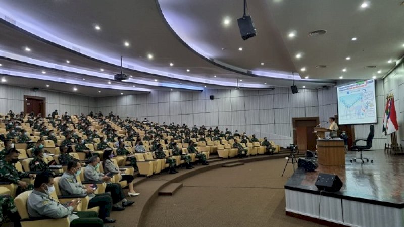 Kuliah umum Pendidikan Reguler Seskoal Angkatan Ke-59 TA 2021, Jakarta, Kamis (1/4/2021).