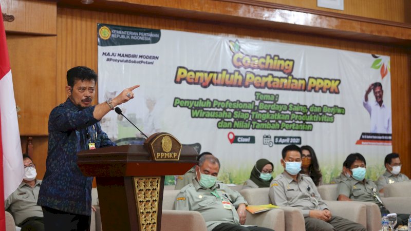 Minta Penyuluh Kawal Petani, Mentan: Produksi Tak Boleh Terganggu Sama Sekali