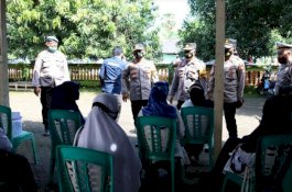 Pantau Vaksinasi, Kapolres Takalar: Masyarakat Antusias