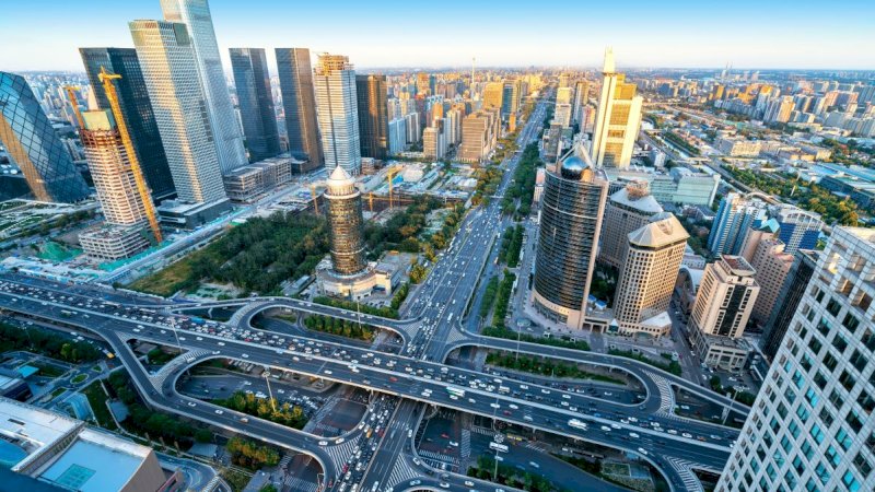 Suasana di kawasan bisnis Beijing, China (Foto: 123rf/Gui Yongnian)