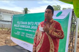 Bupati Maros Hadiri Peletakan Batu Pertama Pembangunan Masjid Java Residence Bukit Baruga
