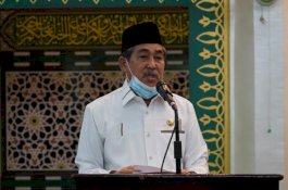 Tarwih Pertama , Bupati Sidrap ingatkan Prokes