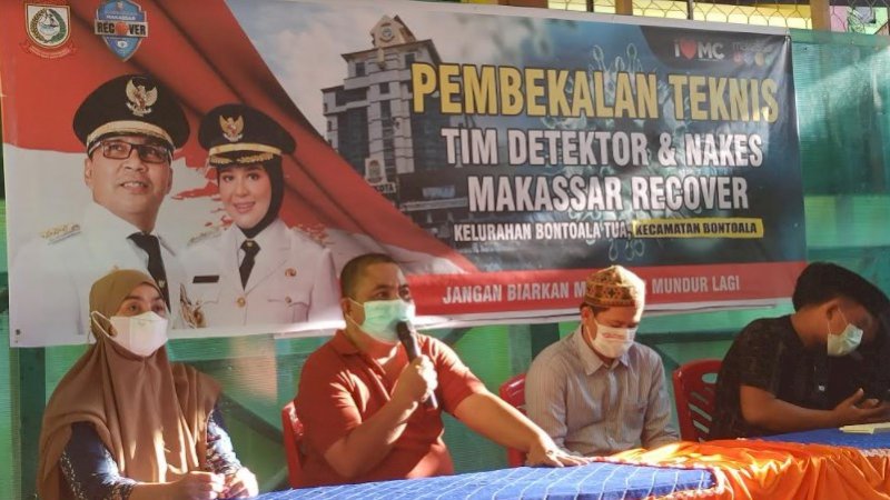 Sukseskan Makassar Recover, Kelurahan Bontoala Tua Gelar Bimtek Detektor dan Nakes