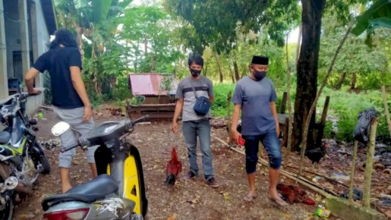 Gerebek Judi Sabung Ayam di Takalar, Polisi Bawa Pulang 4 Motor dan 2 Ekor Ayam Jantan