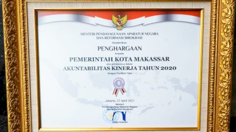 Danny-Fatma Bawa Makassar Raih Nilai SAKIP dan RB Tertinggi di Sulsel