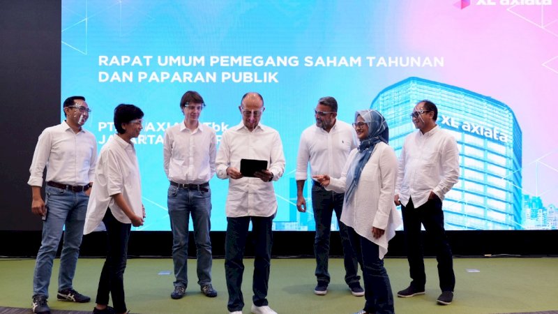 Jajaran manajemen PT XL Axiata Tbk (EXCL). (Foto: XL Axiata)