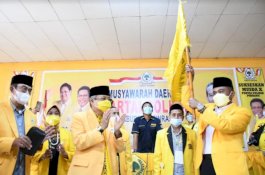 Aklamasi, Usman Marham Terpilih Jadi Ketua Golkar Pinrang