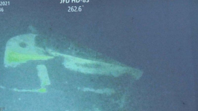 Kondisi Kapal Selam KRI Nanggala-402 dari hasil rekaman bawah air (Antara)