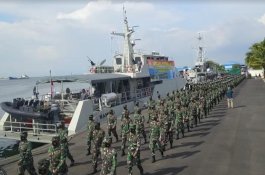 Tiga Kapal Perang TNI AL Kawal Pembukaan Dikmaba Dan Dikmata Satdik-2 Makassar
