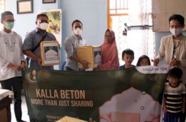 Berbagi di Ramadan, Kalla Beton Beri Santunan Ke 3 Panti Asuhan