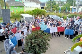 Ratusan Guru Kontrak di Makassar Demo Tuntut Gaji yang Tertunggak, Dijanji yang Kedua Kali