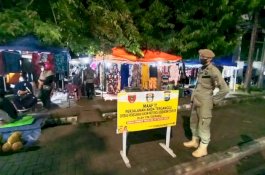 Tim Terpadu Covid-19 Wajo Datangi Pasar Malam Callaccu, 10 Orang Kena Sanksi