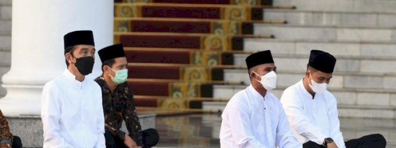 Presiden Jokowi Salat Idulfitri di Istana Bogor, Anggota Paspampres Jadi Imam Sekaligus Khatib