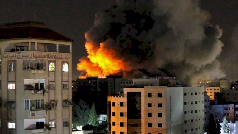 serangan israel ke gaza. ©2021 REUTERS