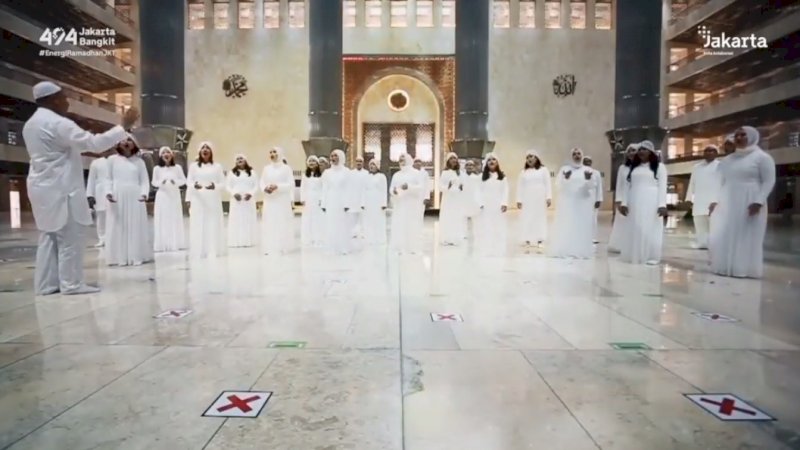 Setelah Salat Idulfitri Ditiadakan, Viral Video Paduan Suara di Masjid Istiqlal yang Vokalisnya Tak Berjilbab