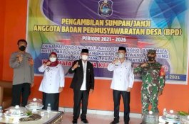 Bupati Enrekang Lantik BPD 12 Desa di Kecamatan Maiwa