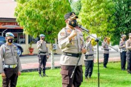 Pengamanan Pilkades Serentak, Polres Wajo Apel Pergeseran Pasukan