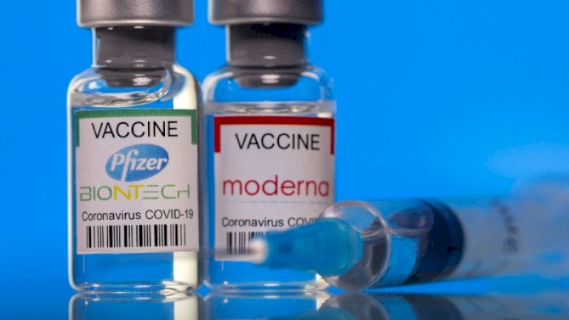 Vaksin Moderna. (Photo/Reuters)