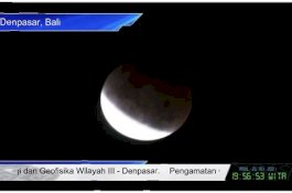 Penampakan Gerhana Bulan Total Berbagai Daerah di Indonesia