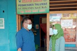 Manfaatkan Hari Libur, Kadis Kesehatan Sidrap Pantau Pustu dan Poskesdes