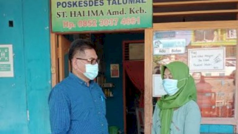 Manfaatkan Hari Libur, Kadis Kesehatan Sidrap Pantau Pustu dan Poskesdes