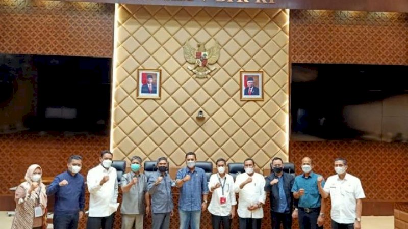 Komisi III DPRD Kabupaten Wajo melakukan konsultasi ke DPR RI Komisi V, Jakarta, Kamis (27/5/2021).