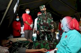 Momentum HUT Ke-64, Kodam Hasanuddin dan Jajaran Serentak Gelar Donor Darah