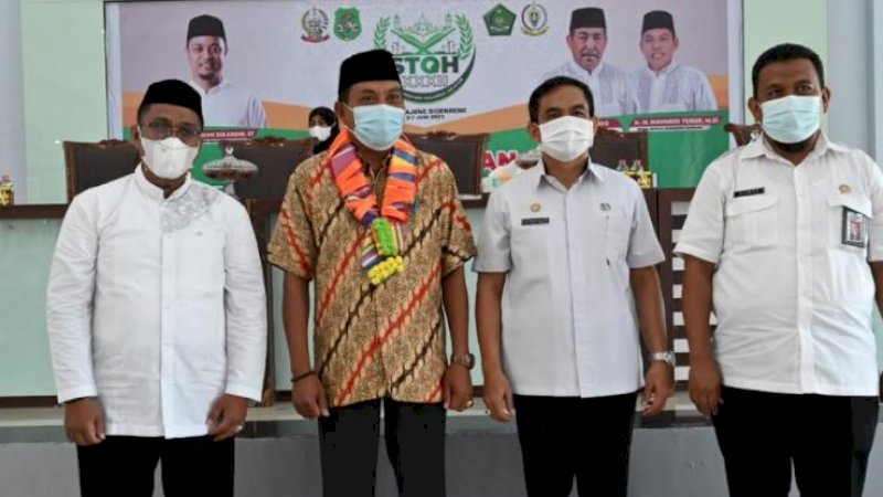 Penerimaan kafilah dipusatkan di Aula Kompleks SKPD Sidrap, Kelurahan Batu Lappa, Kecamatan Watang Pulu, Kabupaten Sidrap, Rabu (2/6/2021).