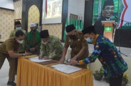 NU dan Pemkot Makassar Teken MoU Penguatan Iman