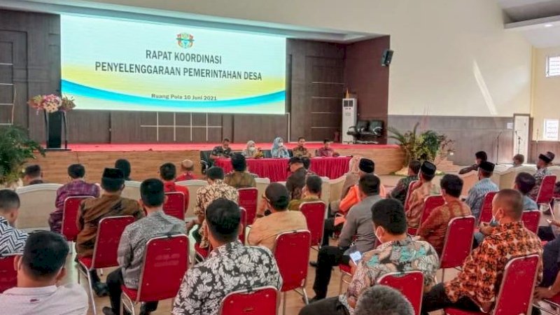 Dinas PMD Wajo Rakor Tingkatkan Penyelenggaraan Pemerintahan Desa