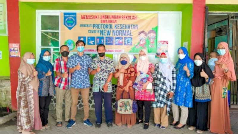 Periksa Kesiapan Pembelajaran Tatap Muka, Tim Verifikasi Disdik Kota Makassar Kunjungi SD-SMP Anak Indonesia