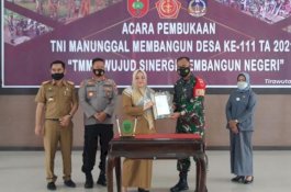 Jadi Tuan Rumah Lagi, TMMD Ke-111 di Kolaka Timur Dimulai
