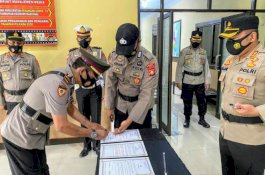 Sertijab Dipimpin Kapolres Wajo, Kapolsek Maniangpajo Resmi Berganti