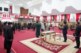 Isi Jabatan Lowong, Plt Gubernur Lantik 77 ASN Pemprov Sulsel