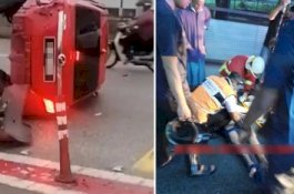 Selamatkan Diri dari Kejaran Polisi, Aksi Berbahaya 3 Pencuri di Flyover Berakibat Patah Bahu dan Lengan