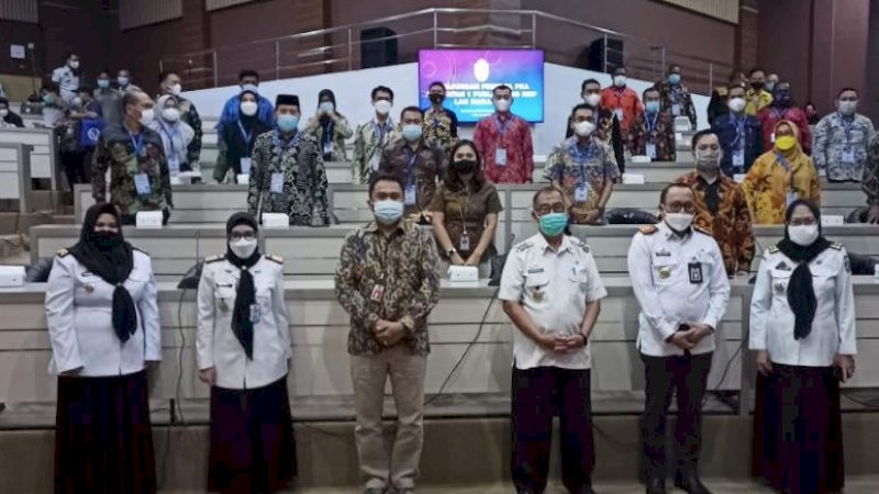 Para peserta Pelatihan Kepemimpinan Administrator (PKA) angkatan I Pusat Pelatihan dan Pengembangan (Puslatbang) Kajian Manajemen Pemerintahan (KMP) Lembaga Administrasi Negara (LAN) RI Makassar.