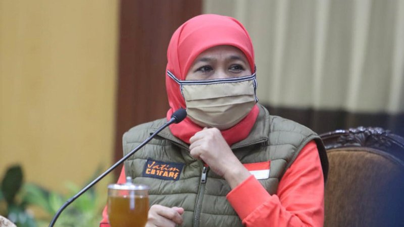 Gubernur Jawa Timur (Jatim), Khofifah Indar Parawansa kembali positif Covid-19 (Foto: Liputan6.com)