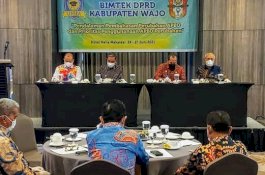 Maksimalkan Pengelolaan Anggaran di Tengah Pandemi, Ini Harapan Bupati Wajo di Bimtek DPRD