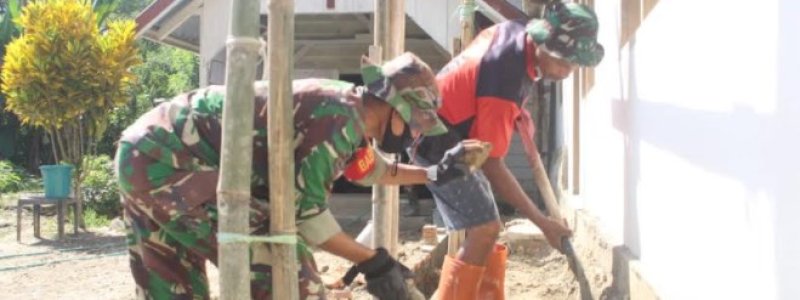 Kaum Disabel Turut Memotivasi Tim Satgas TMMD di Aere Kolaka Timur