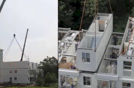 Viral Video Pembangunan Apartemen 10 Lantai Hanya dalam Waktu 1 Malam