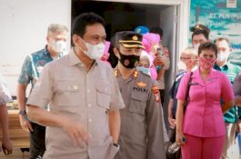 Bupati Barru Pantau Vaksinasi Massal Rangkaian Hari Bhayangkara Ke-75