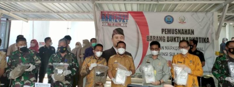 Amankan 118 Kg Narkoba Selama Setahun, BNNP Sulsel Selamatkan 520 Ribu Jiwa