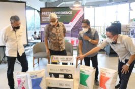 Kalla Beton Resmikan Pabrik Mortar Instan Baru