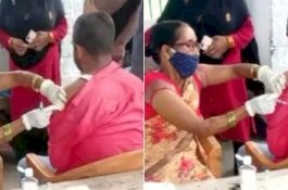 Viral Video Seorang Perawat Suntikkan Jarum Vaksin Covid-19 yang Kosong