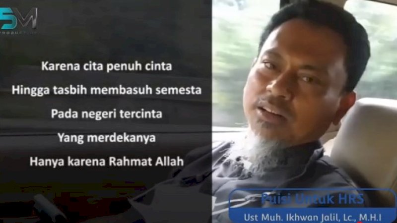 Setelah Ulama Pendukung Jokowi Sebut Vonis Hakim Lebay, Ini Puisi Mengharukan Ulama Makassar untuk Habib Rizieq