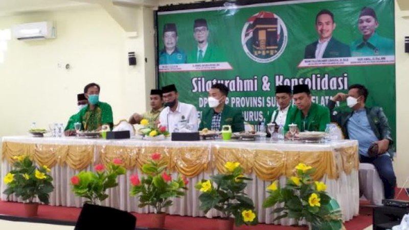 DPW PPP Sulawesi Selatan menjalin silaturahmi dan konsolidasi bersama Ketua DPD PPP Barru yang berlangsung di Hotel Youtefa, Kamis (1/7/2021).
