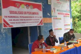 TMMD Koltim Sosialisasi Undang-Undang Perkawinan kepada Warga Desa Ulundoro