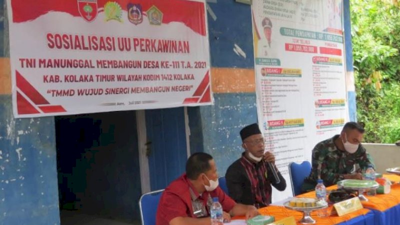 Kegiatan dilaksanakan di Aula Kantor Desa Ulundoro, Kamis (1/7/2021).